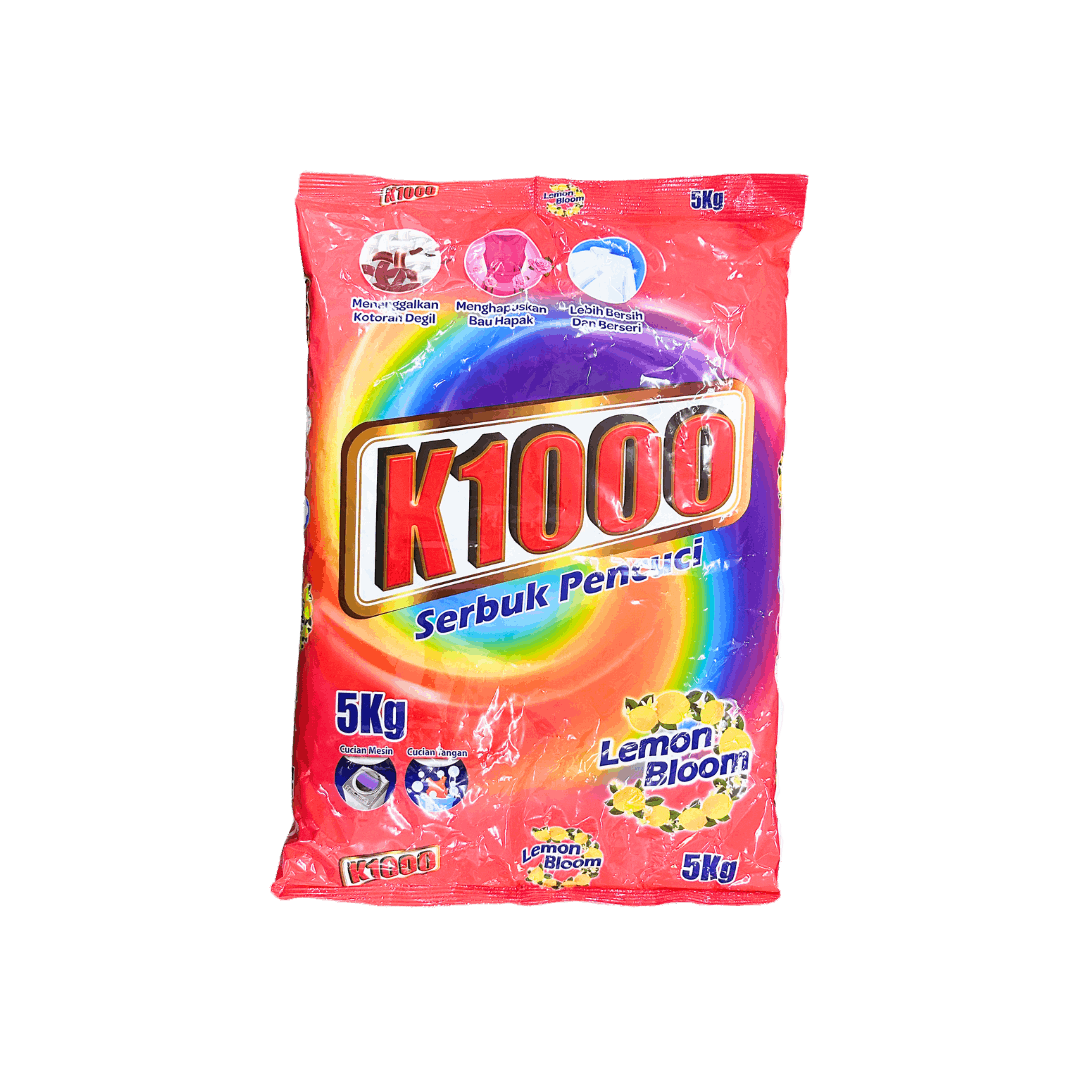 K1000 Detergent Powder Lemon Bloom 5KG