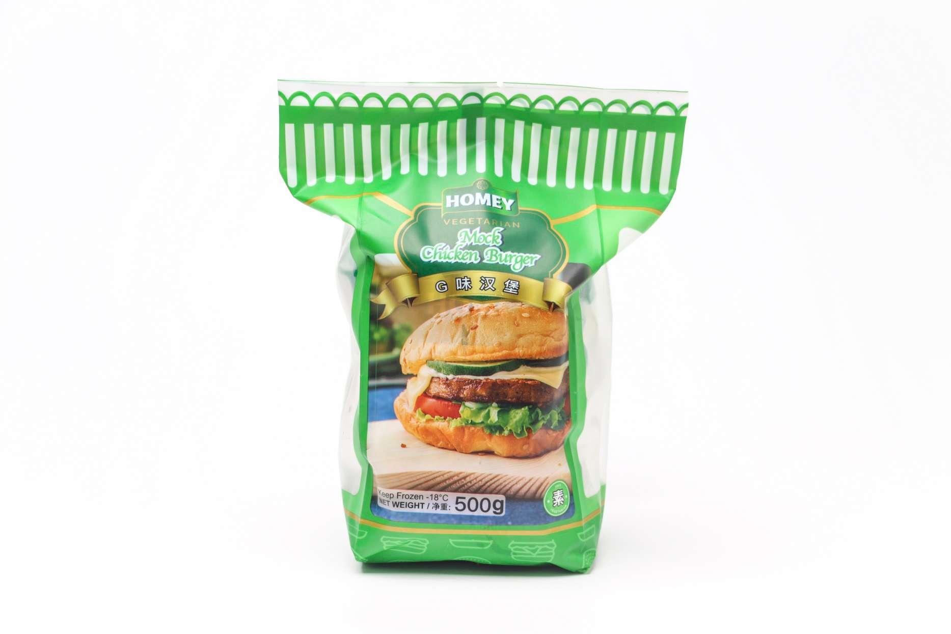 LT VEGETARIAN MOCK CHICKEN BURGRER 500G G味汉堡