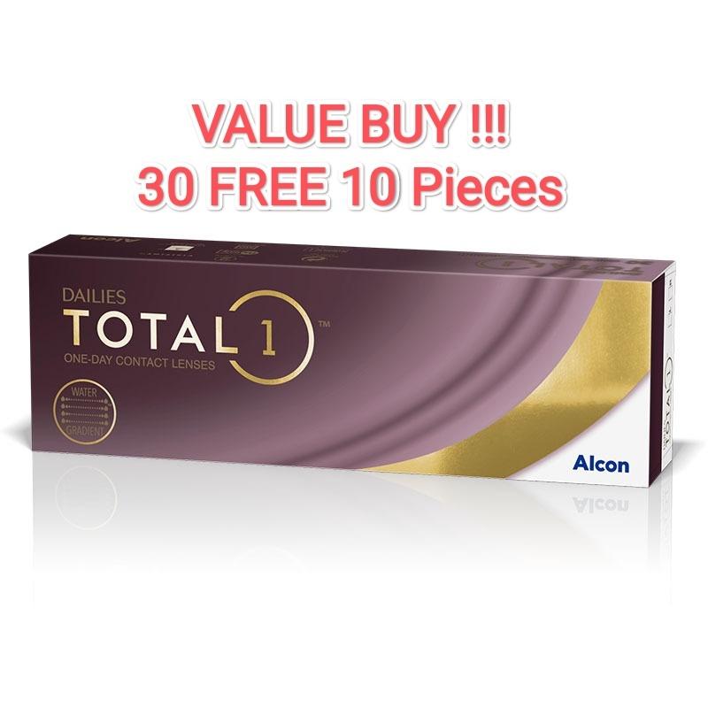 ALCON Dailies Total 1  Daily Disposable Contact Lens (30+10) Pieces