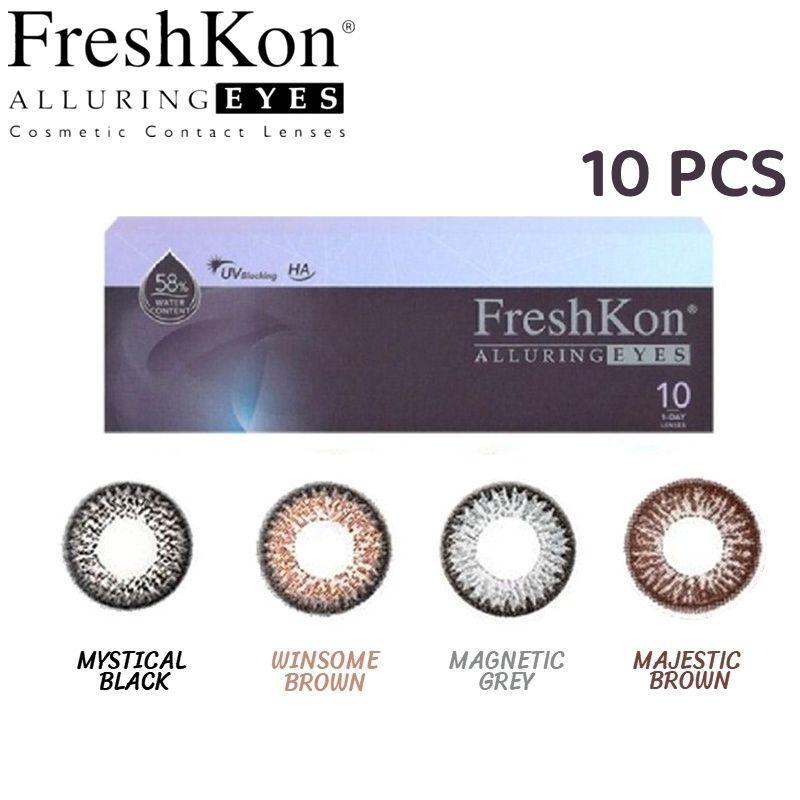 FRESHKON Alluring Eyes 1 Day Disposable Color Contact Lens (10 Pieces)