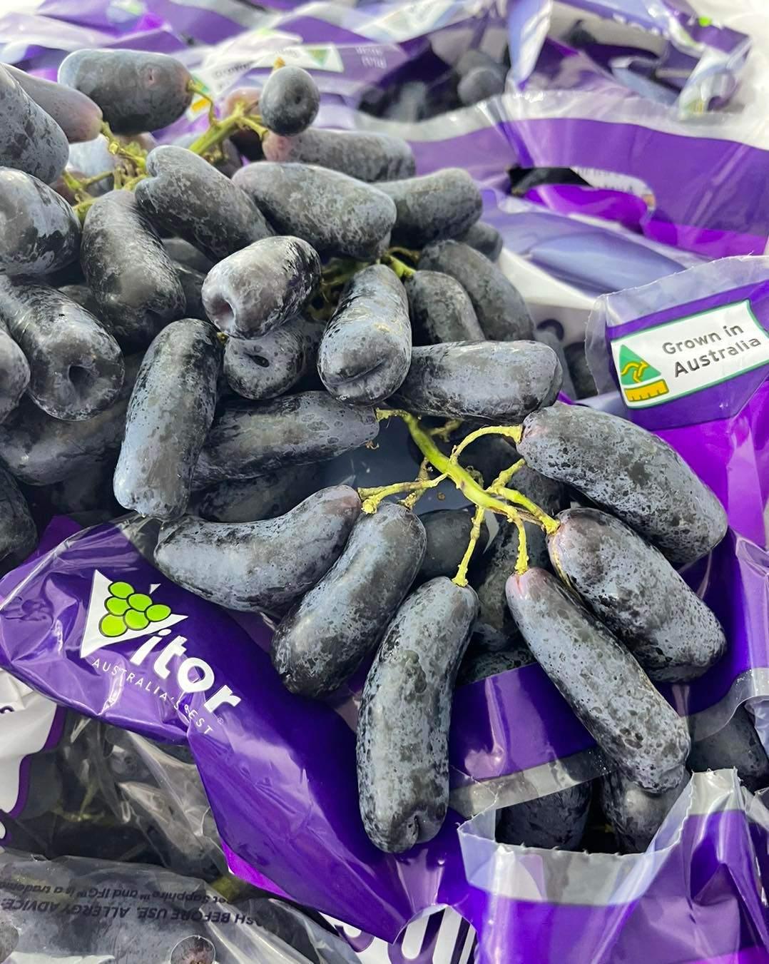 Australia Sweet Sapphire Black Seedless Grapes 🍇 澳洲手指葡萄