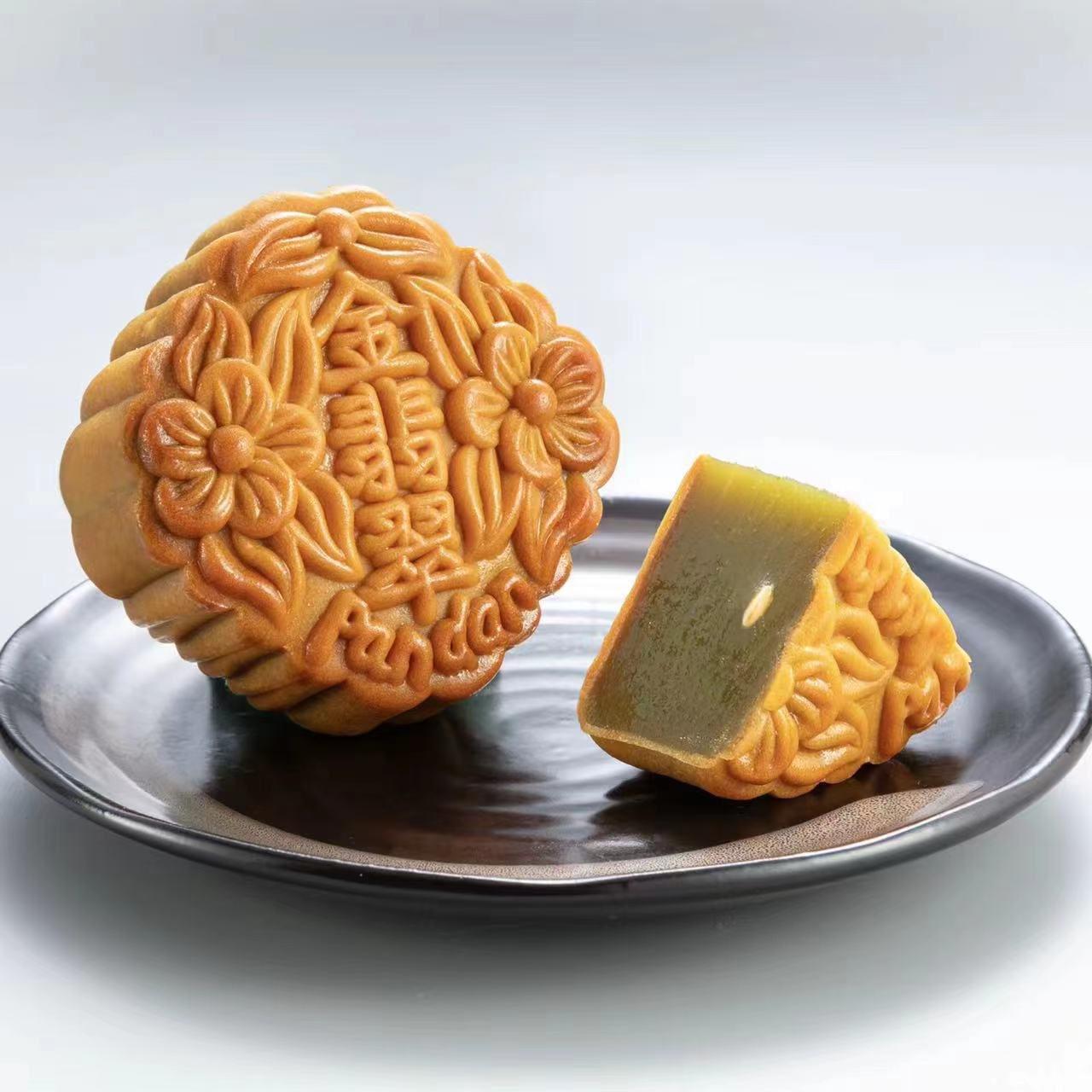 翡翠素莲蓉 Pandan Pure Lotus Paste