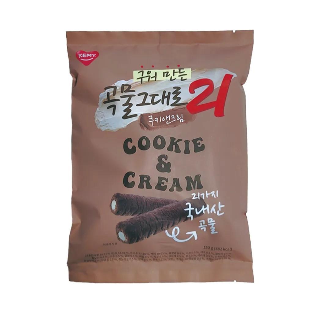 DO32 KEMY BAKED GRAIN CRISPY ROLL 21(COOKIE & CREAM)