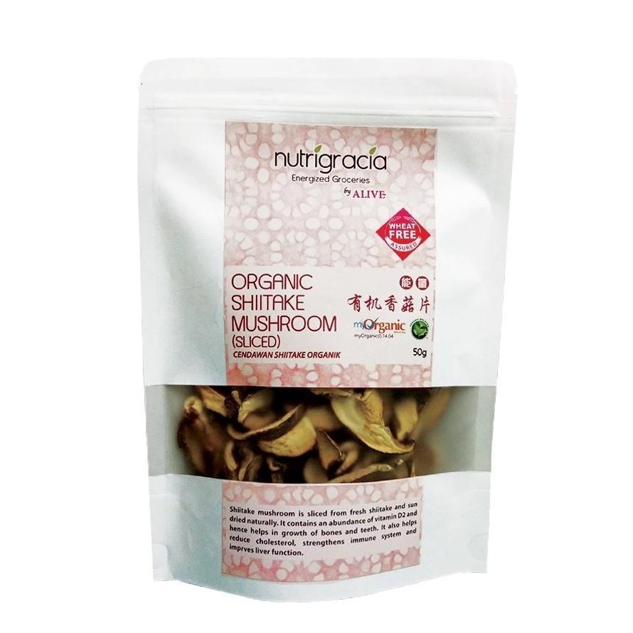 AL08 ALIVE NUTRIGRACIA ORG SHIITAKE MUSHROOM 有机香菇片