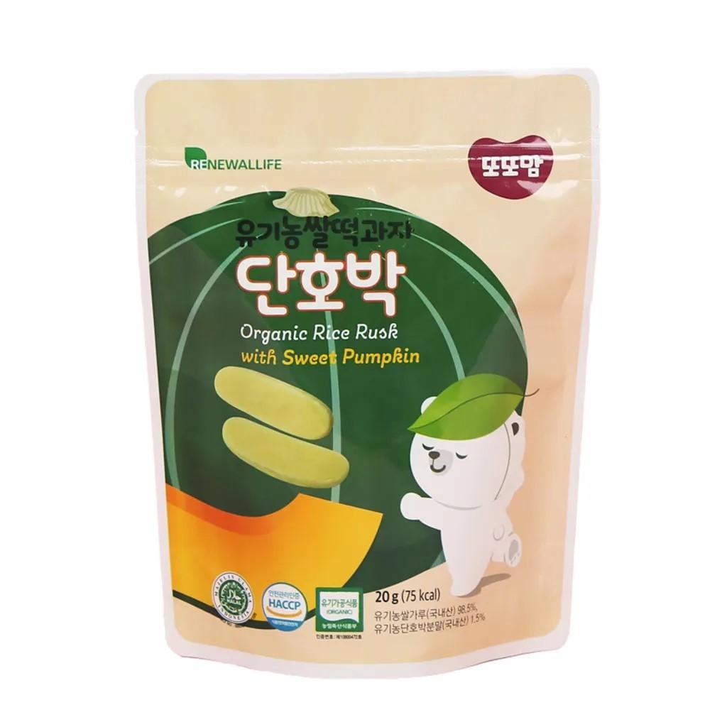 DO23 DDODDOMAM  RENEWALLIFE ORGANIC RICE RUSK SWEET PUMPKIN