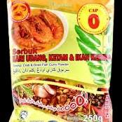 Rempah Kari Udang,Ketam & Ikan Masin Cap O 250g