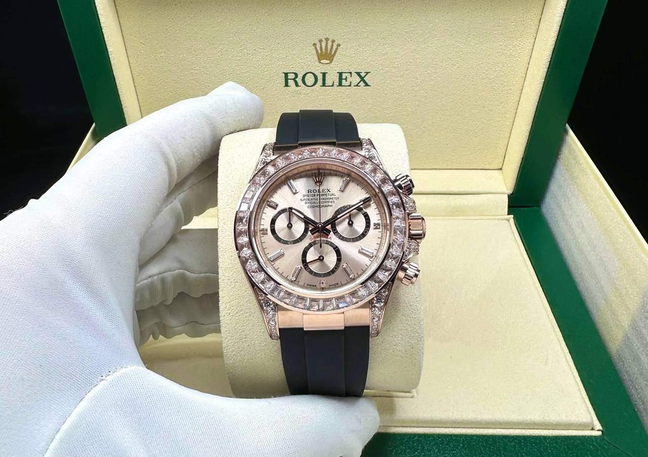 Rolex Daytona Diamond Bezel Chronograph Automatic 40 mm Men Watch