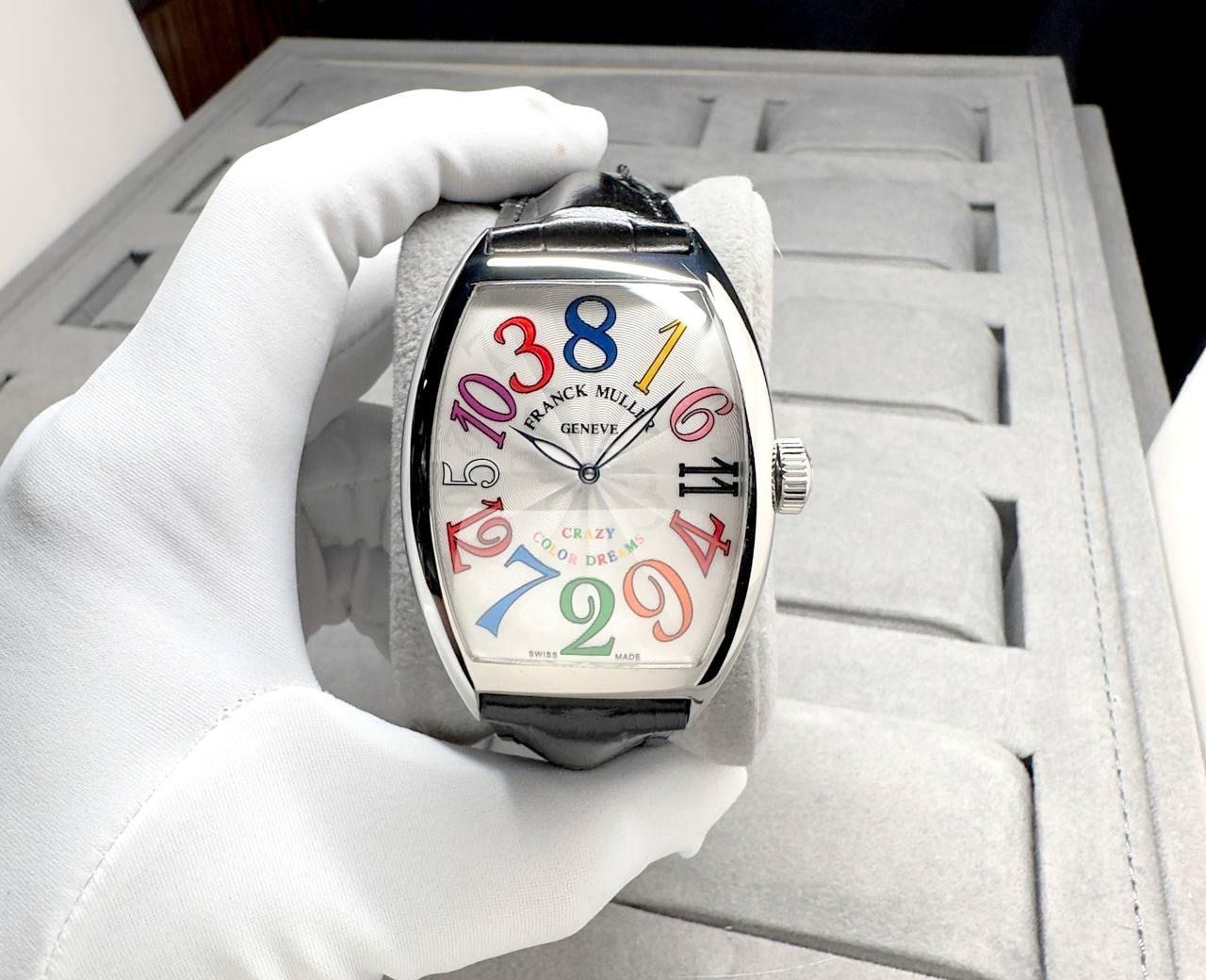 FRANCK MULLER CRAZY HOUR COLOR DREAM  AUTOMATIC 46mm X 39.5mm MEN WATCH