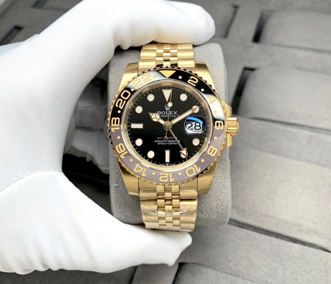 2023 Rolex GMT Full Gold  Automatic Jubilee Strap 40 mm Men Watch