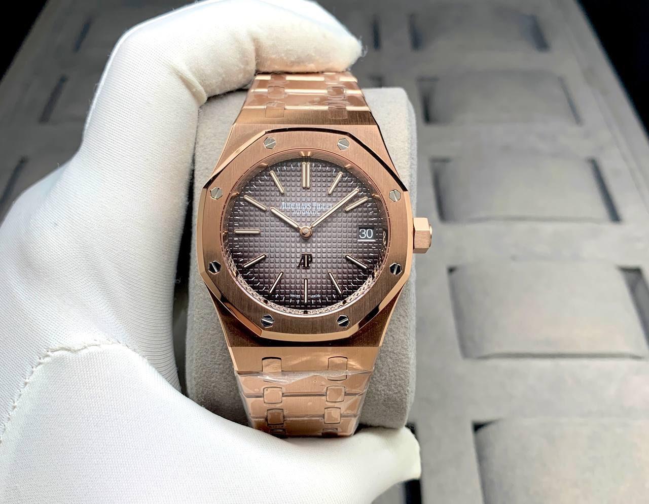 AP ROYAL OAK JUMBO 39MM AUTOMATIC ROSEGOLD MEN WATCH