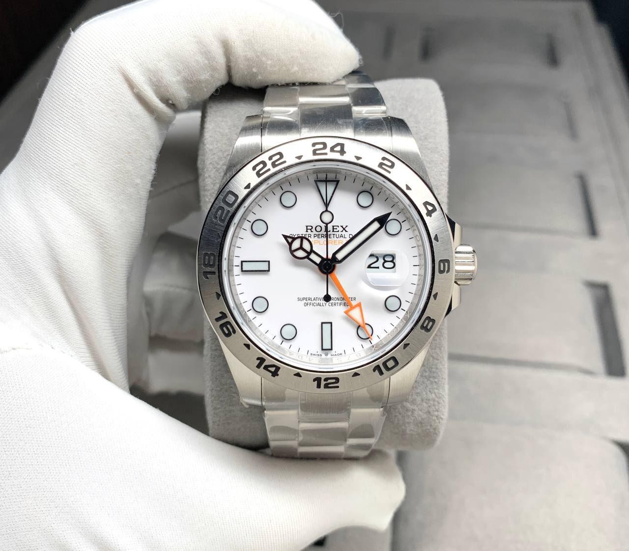 Rolex Explorer 2  Black Dial m226570-0001 GMT Automatic 42 mm Men Watch