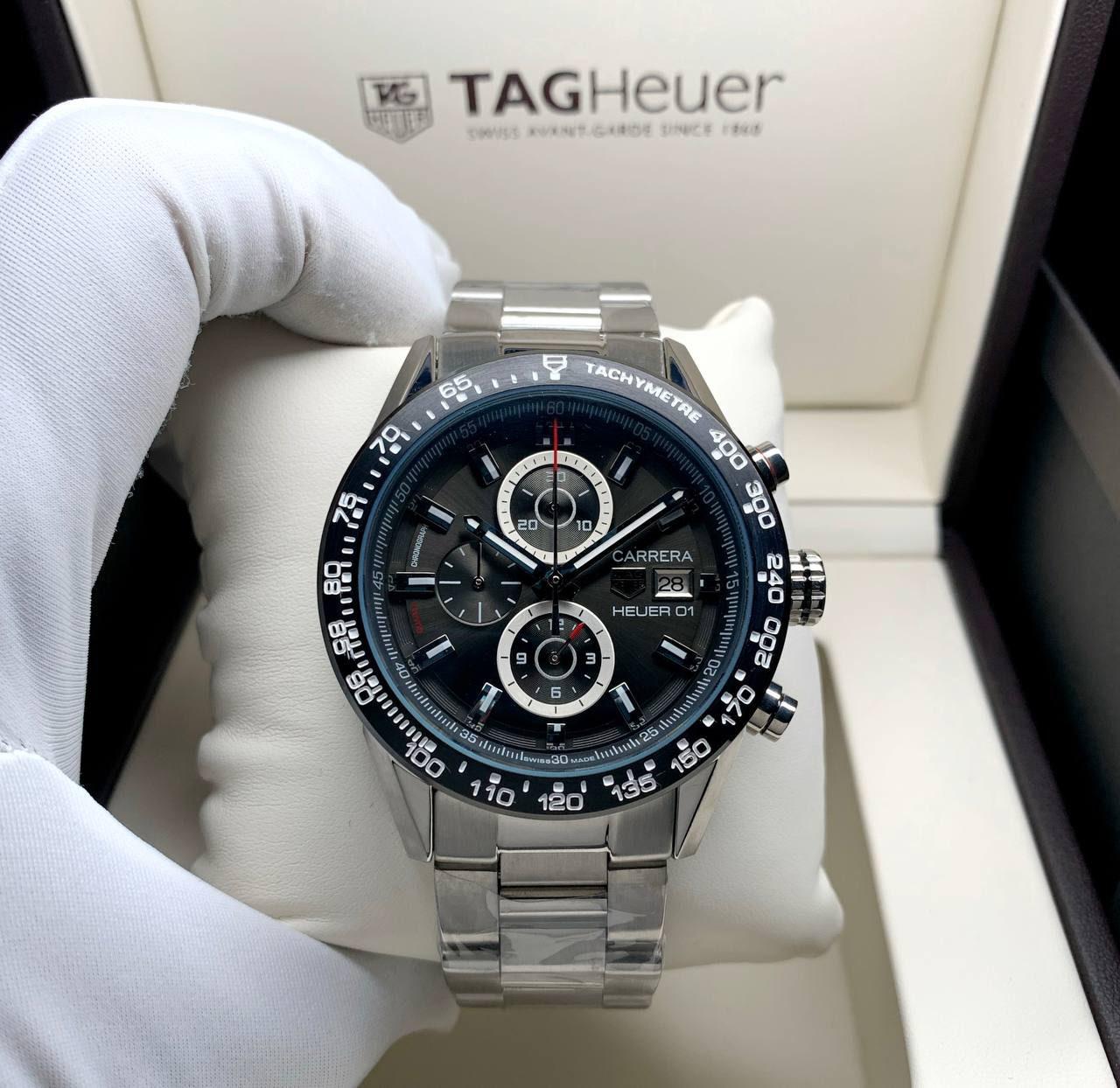 Tag Heuer 01 Chronograph Quartz Movement 46 mm Men Watch