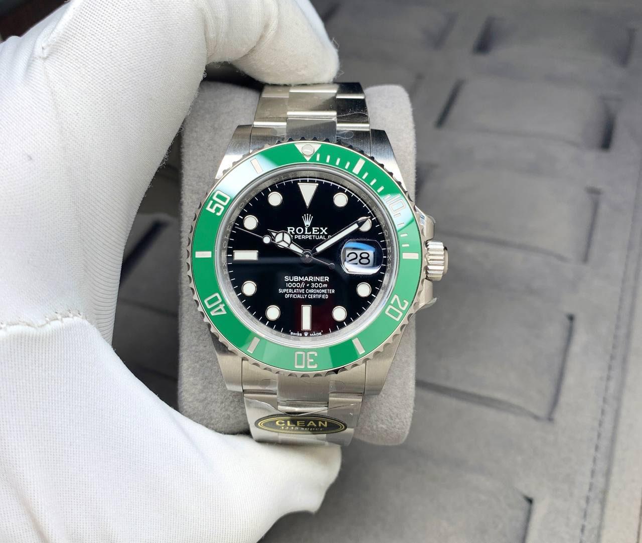 ROLEX BLACK SUBMARINER STARBUCK 41 mm  MEN WATCH