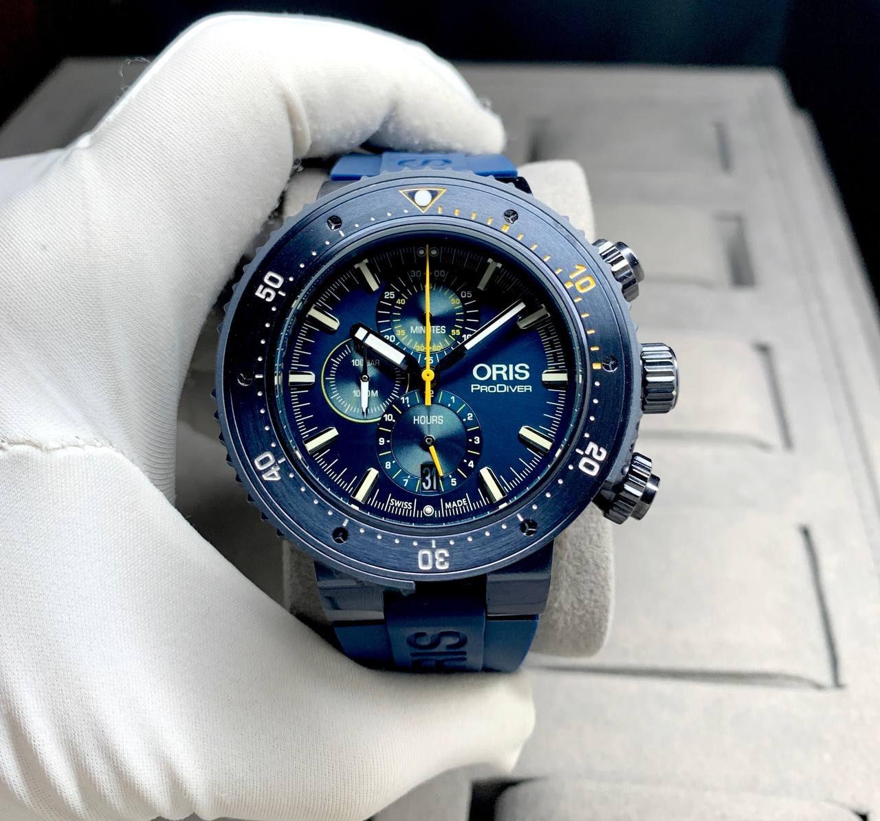 ORIS AQUIS PRODIVER Quartz Chronograph 50 mm Men Watch
