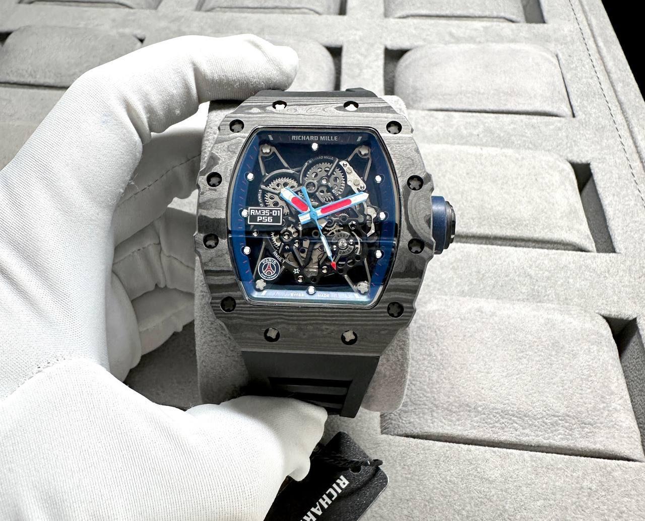 RICHARD MILLE RM35-01 P56 AUTOMATIC  CARBON 50MM X 44MM MEN WATCH