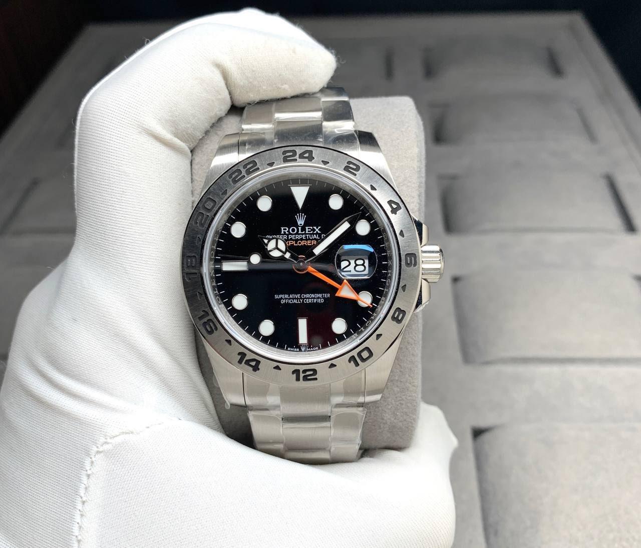 Rolex Explorer 2  Black Dial m226570-0002 GMT Automatic 42 mm Men Watch