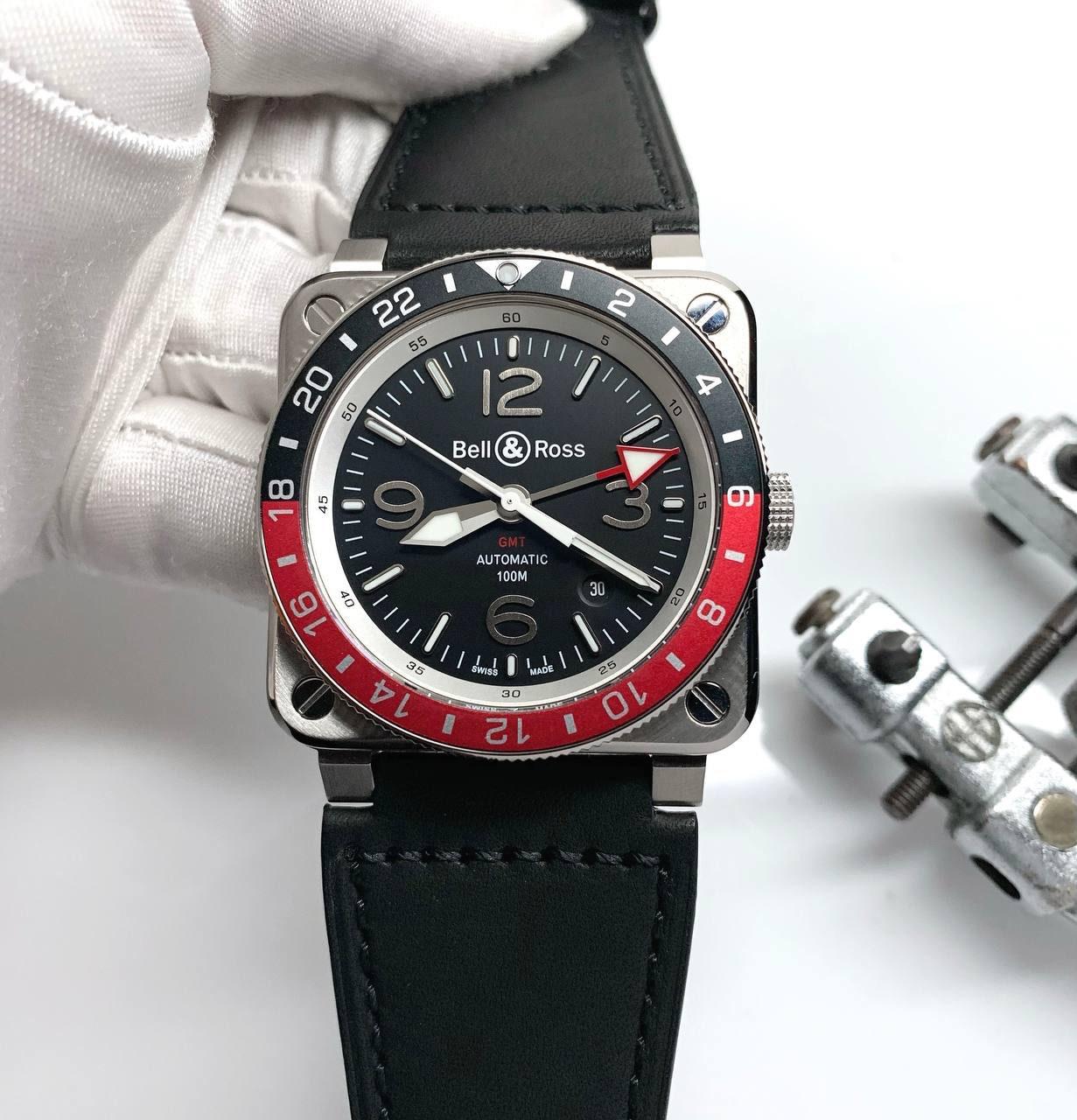 BELL & ROSS BR03-92 GMT AVIATION TYPE PEPSI AUTOMATIC 43MM