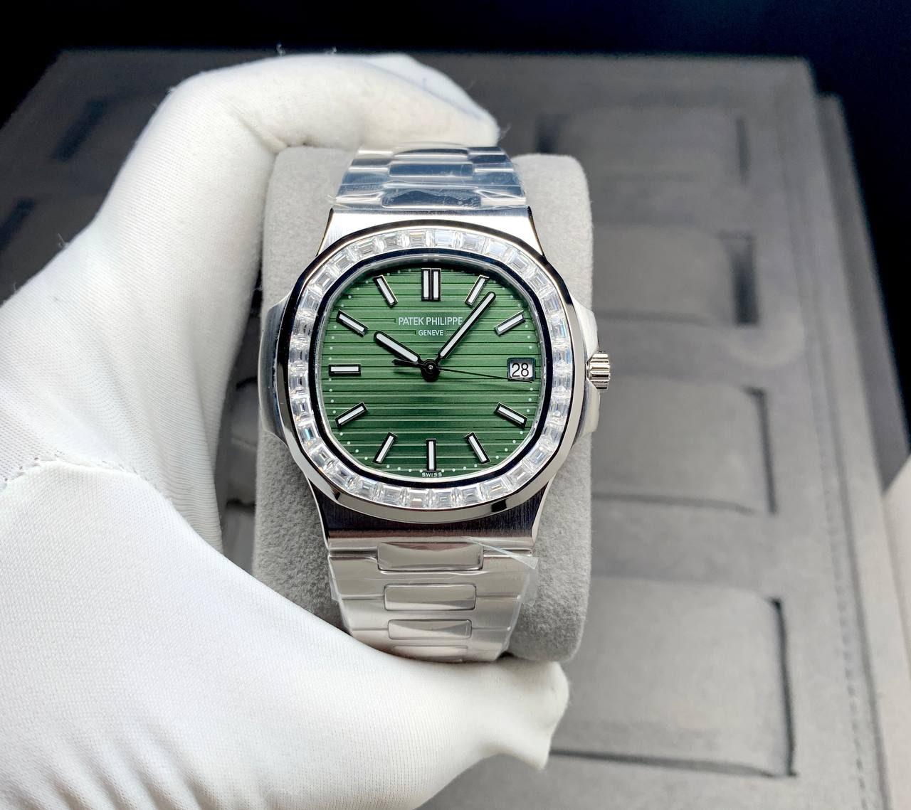 PATEK PHILIPPE 5711/1300A MOISSANITE DIAMOND 40 mm MEN WATCH