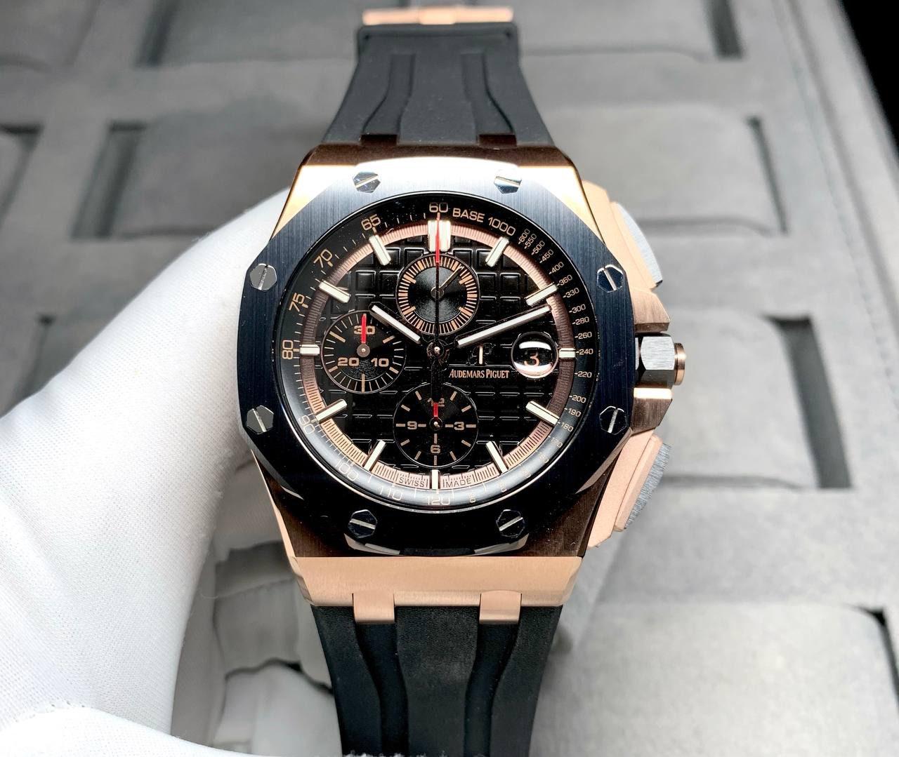 AP ROYAL OAK OFFSHORE ROSEGOLD CHRONOGRAPH 44MM MEN WATCH