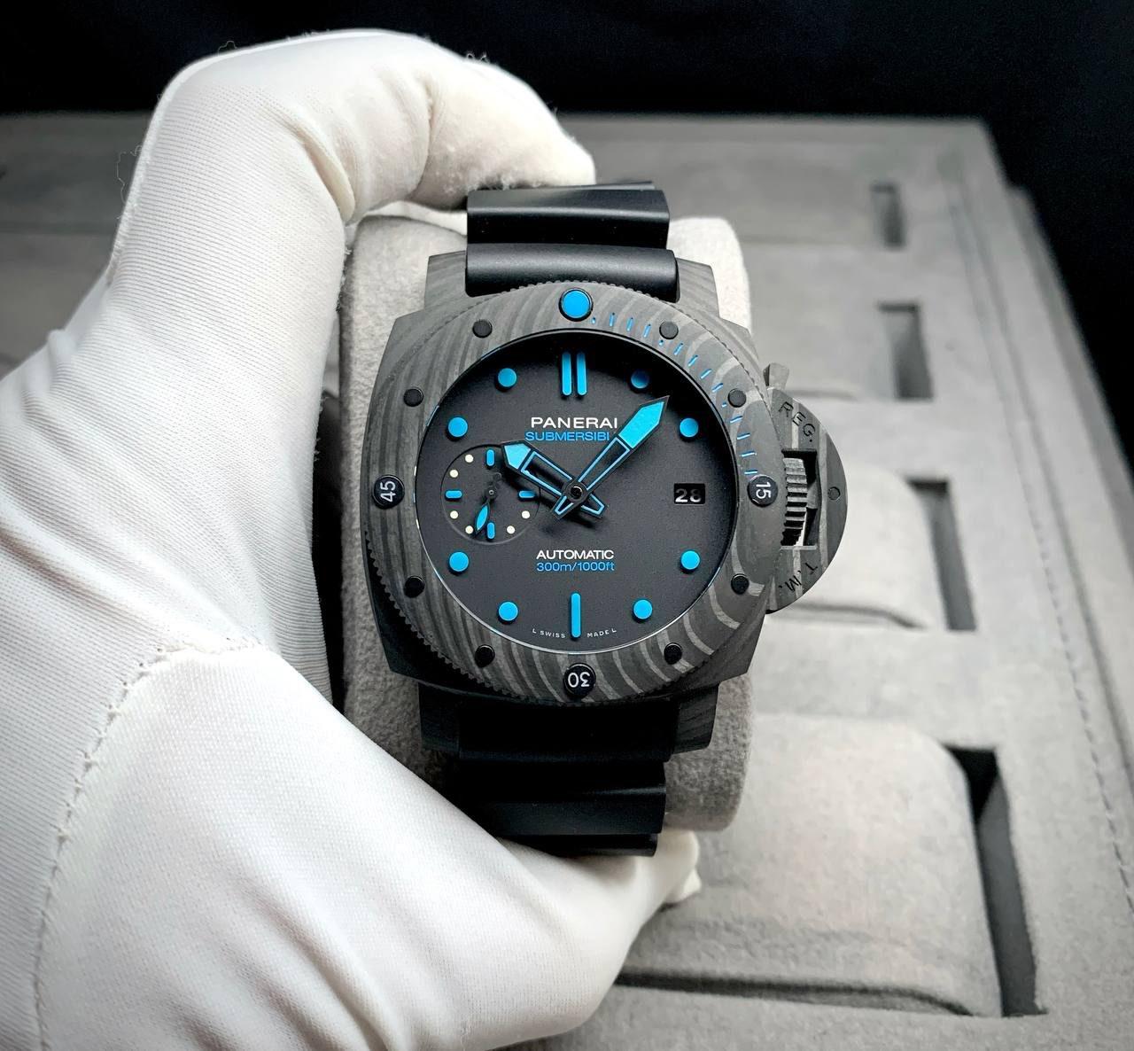 PANERAI  PAM00960 CARBONTECH SUBMERSIBLE 1950 3 DAYS 42mm MEN WATCH