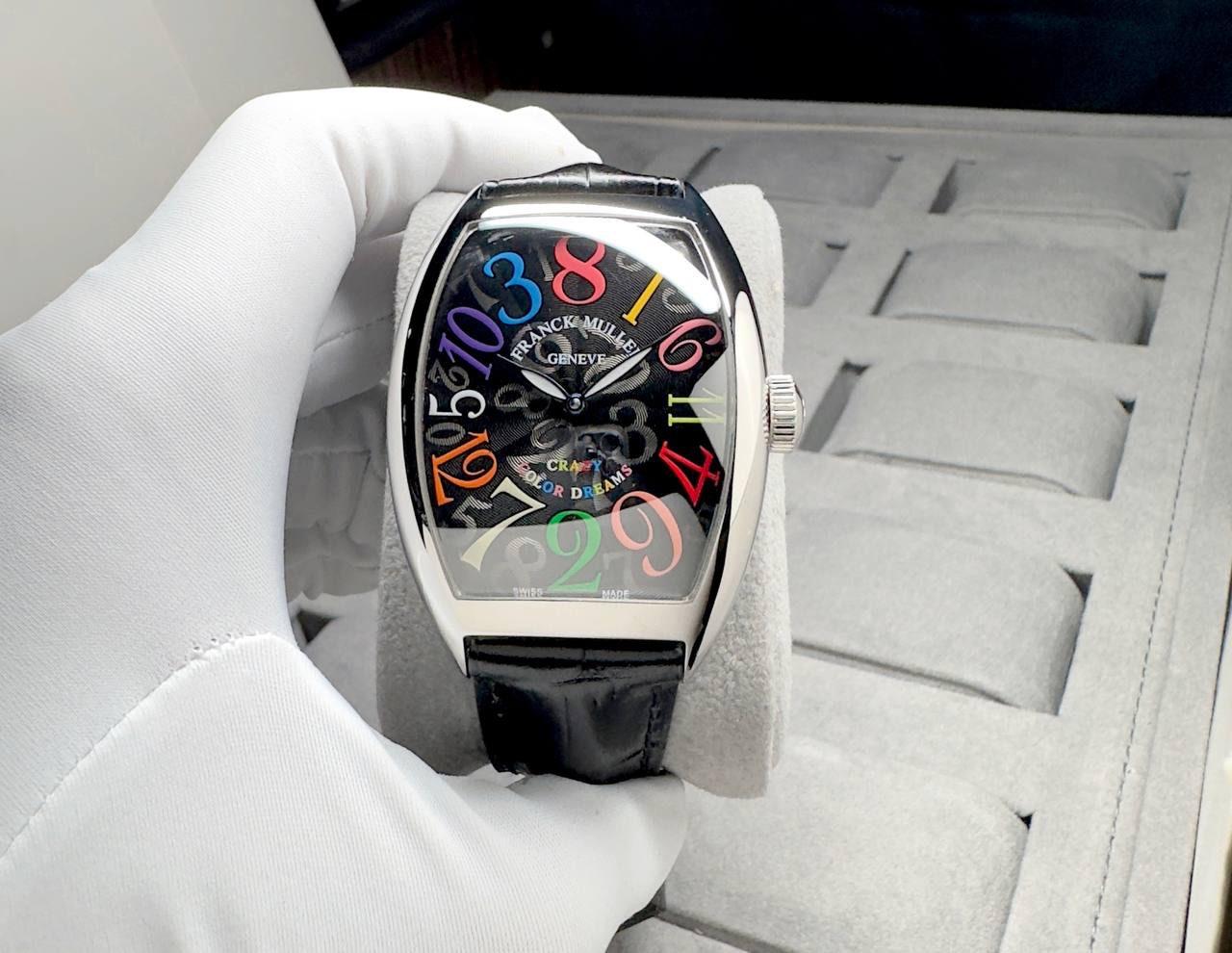FRANCK MULLER CRAZY HOUR COLOR DREAM  AUTOMATIC 46mm X 39.5mm MEN WATCH