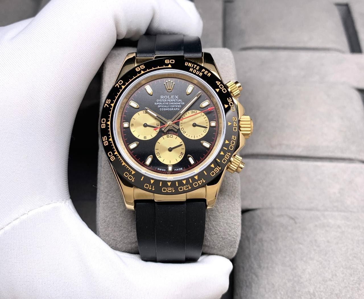 Rolex Daytona Rubber Strap Automatic 40 mm Men Watch