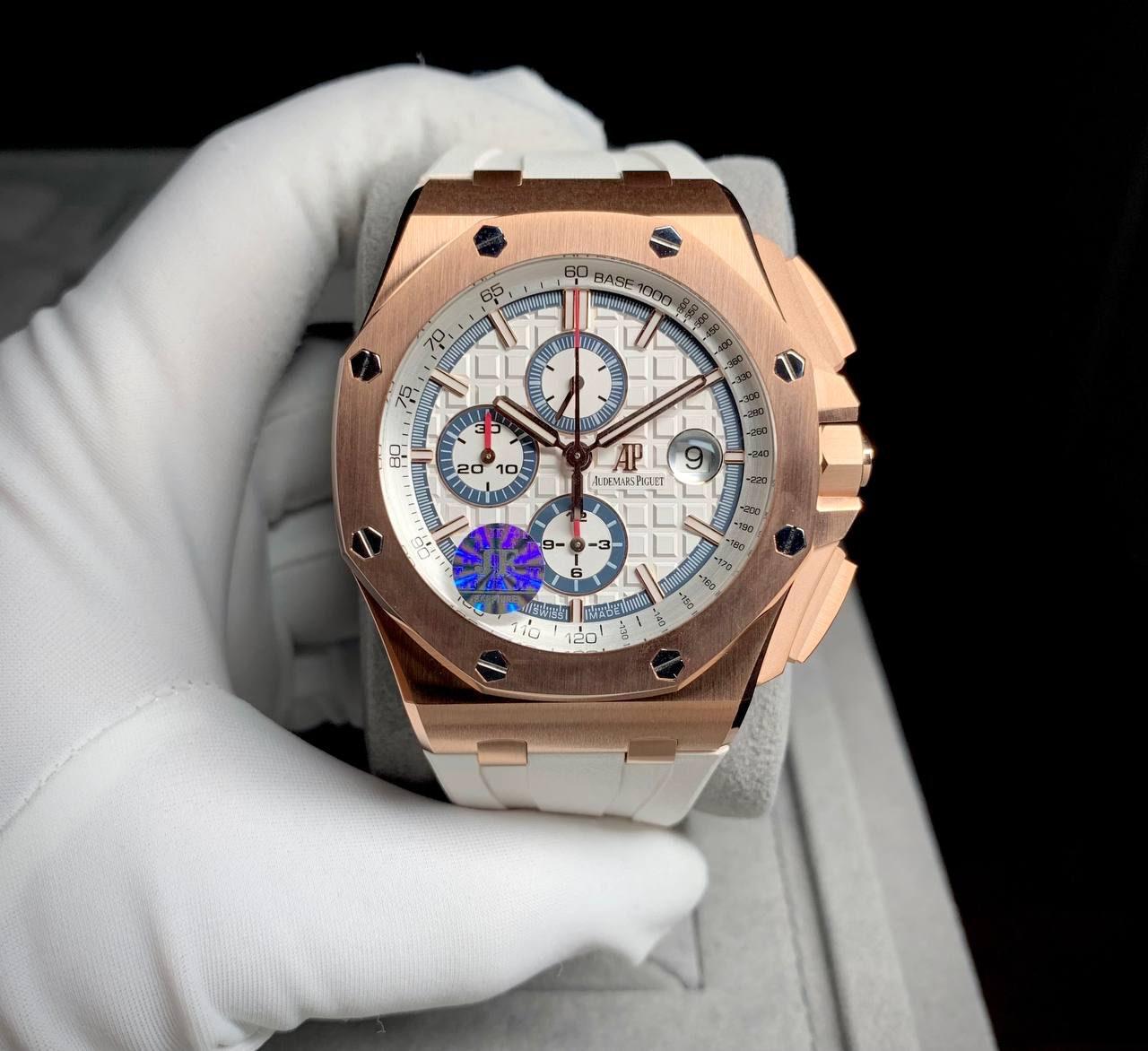AP ROYAL OAK OFFSHORE ROSEGOLD CHRONOGRAPH 44MM MEN WATCH