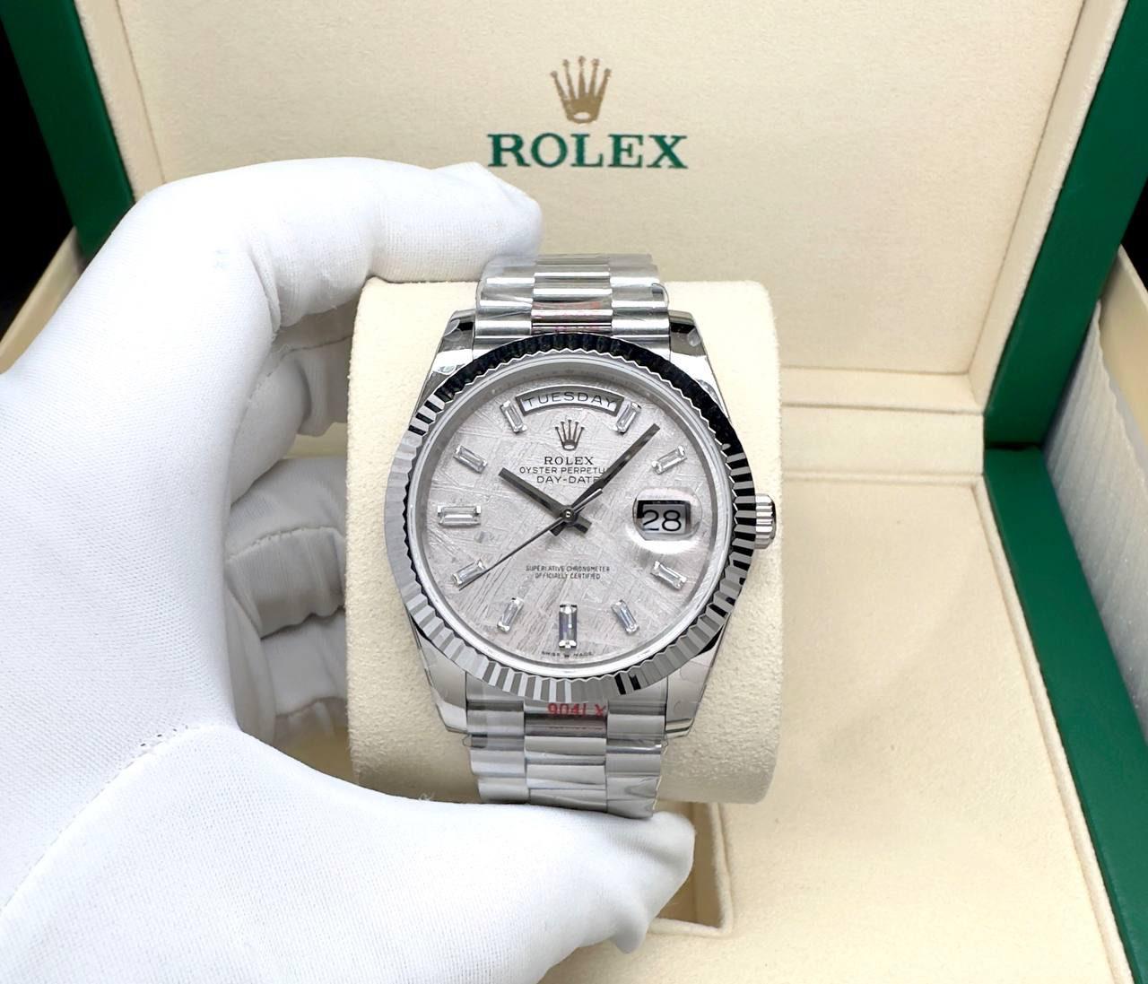 ROLEX OYSTER PERPETUAL DAY-DATE METEORITE SUPER HEAVY VERSION 40mm Men Watch