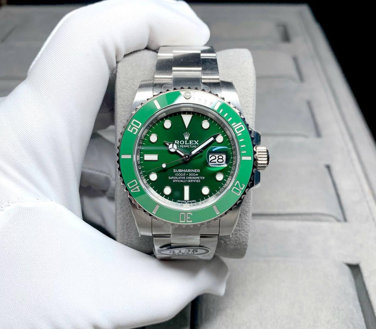 ROLEX GREEN HULK SUBMERINER 40 mm  MEN WATCH