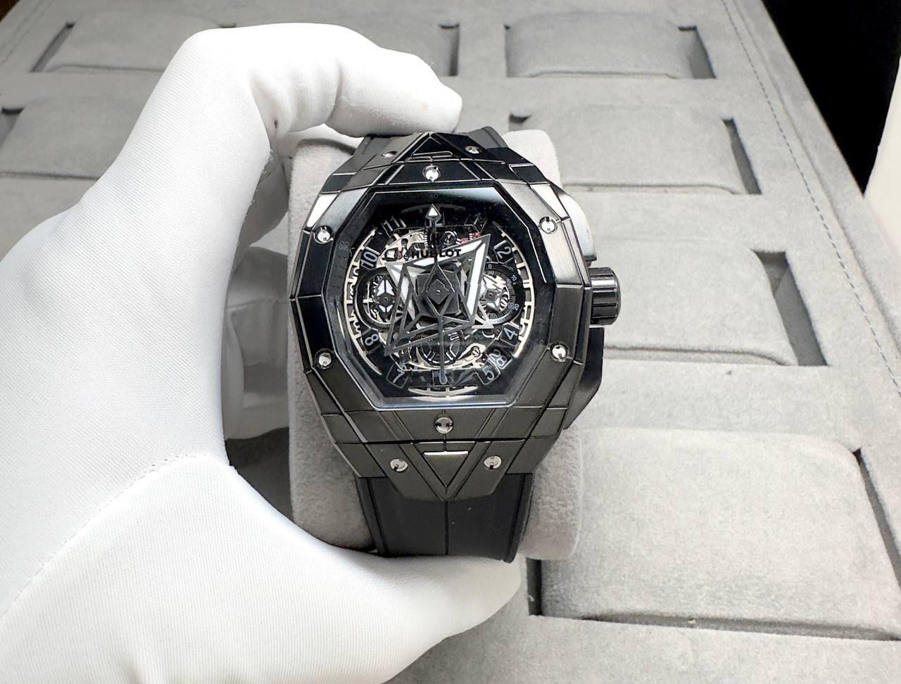HUBLOT BIG BANG SANG BLUE CHRONOGRAPH 50 mm x 43mm MEN WATCH