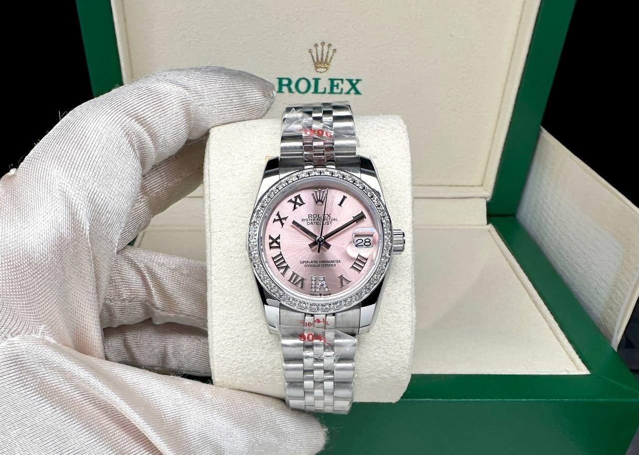 Semi Premium Rolex Datejust 31 mm  Diamond Bezel Automatic Ladies Watch