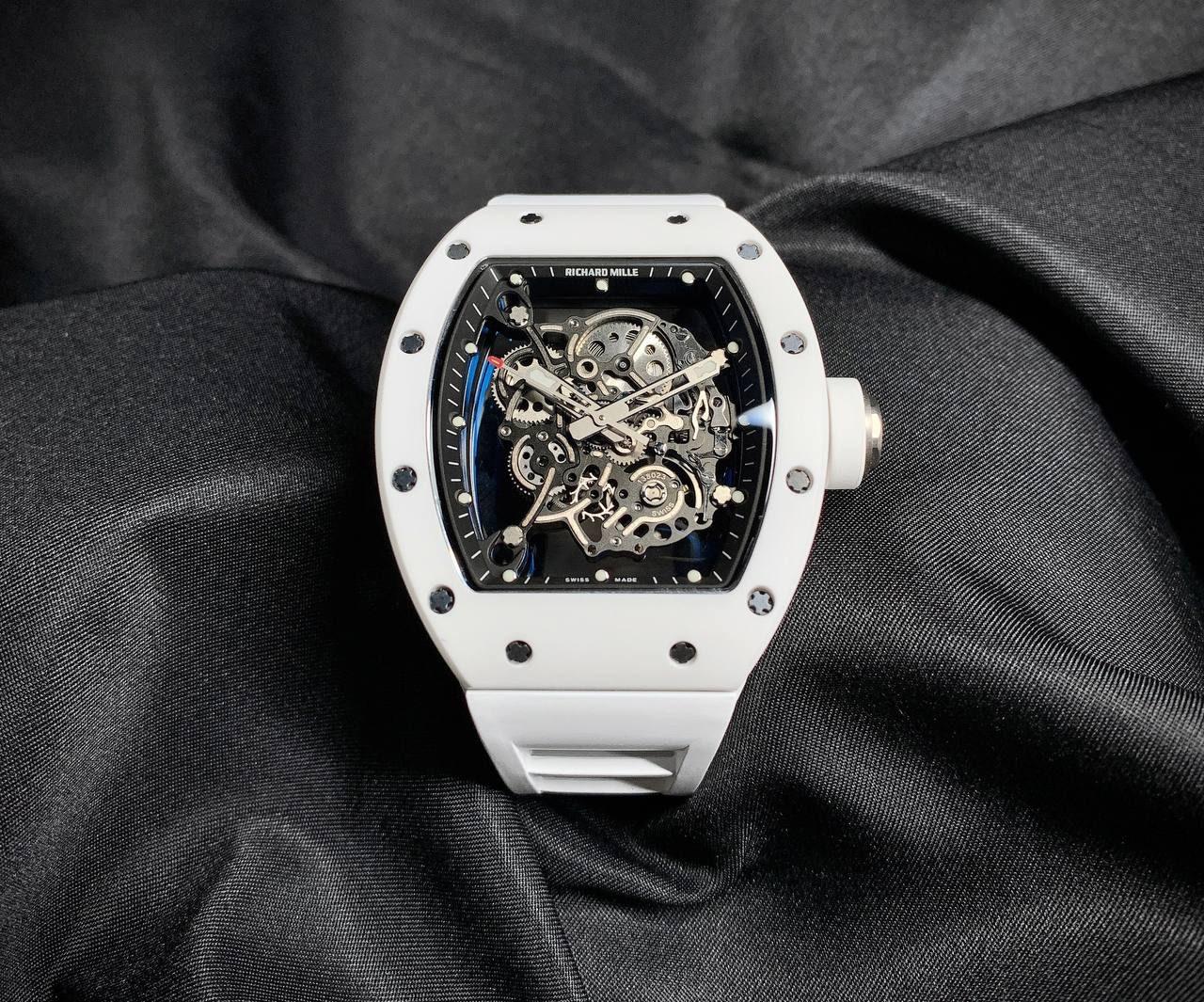 RICHARD MILLE RM055 BUBBA WATSON LIMITED EDITION CERAMIC 50MM OPEN WORKED DIAL