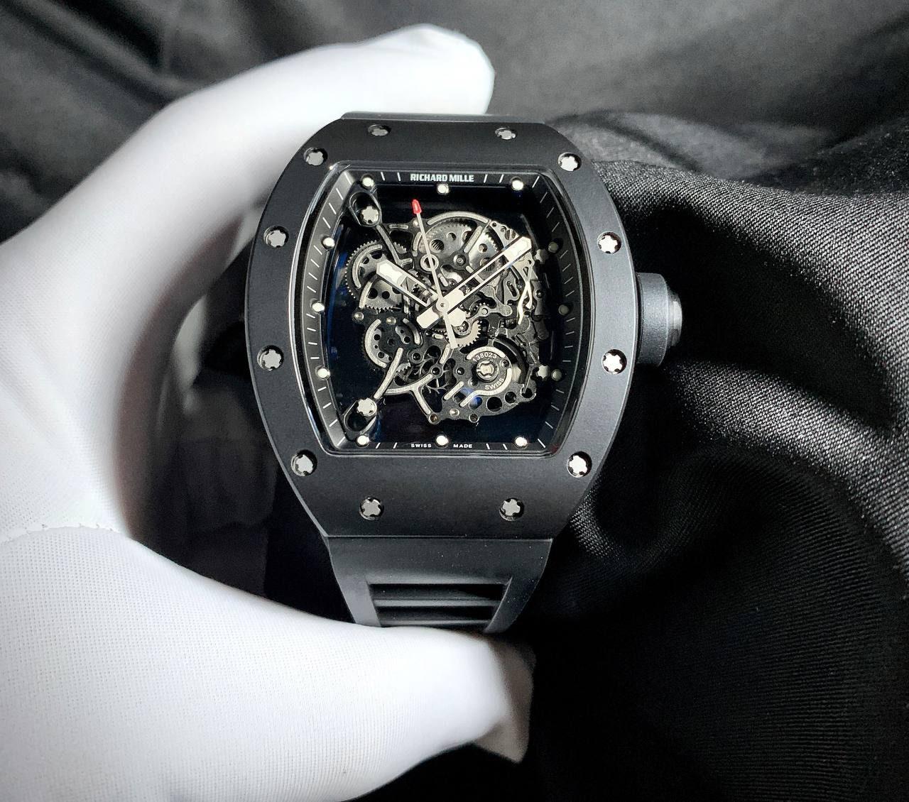 RICHARD MILLE RM055 BUBBA WATSON LIMITED EDITION CERAMIC 50MM OPEN WORKED DIAL