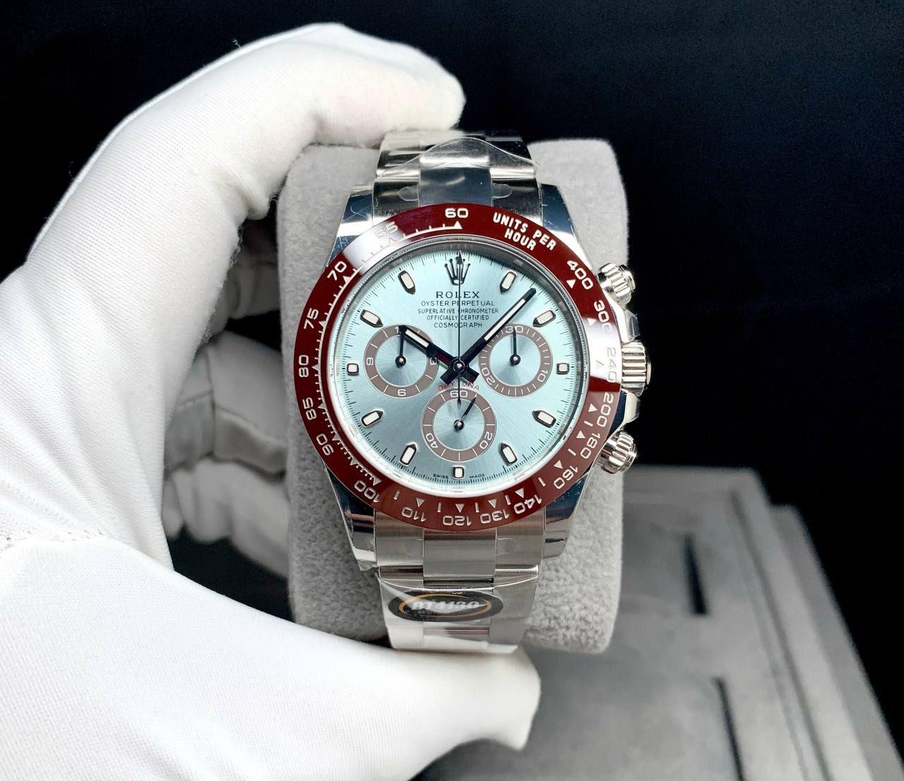 ROLEX DAYTONA ICE BLUE A4130 CHRONOGRAPH AUTOMATIC MOVEMENT 40mm MEN WATCH