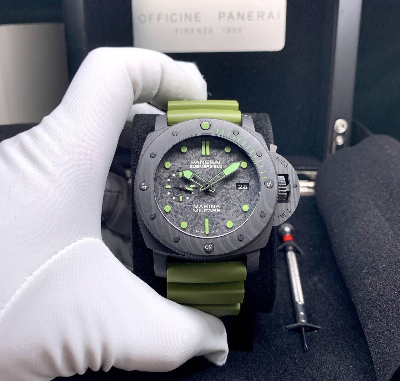PANERAI SUBMERSIBLE MARINA MILITARE PAM00961 47mm MEN WATCH