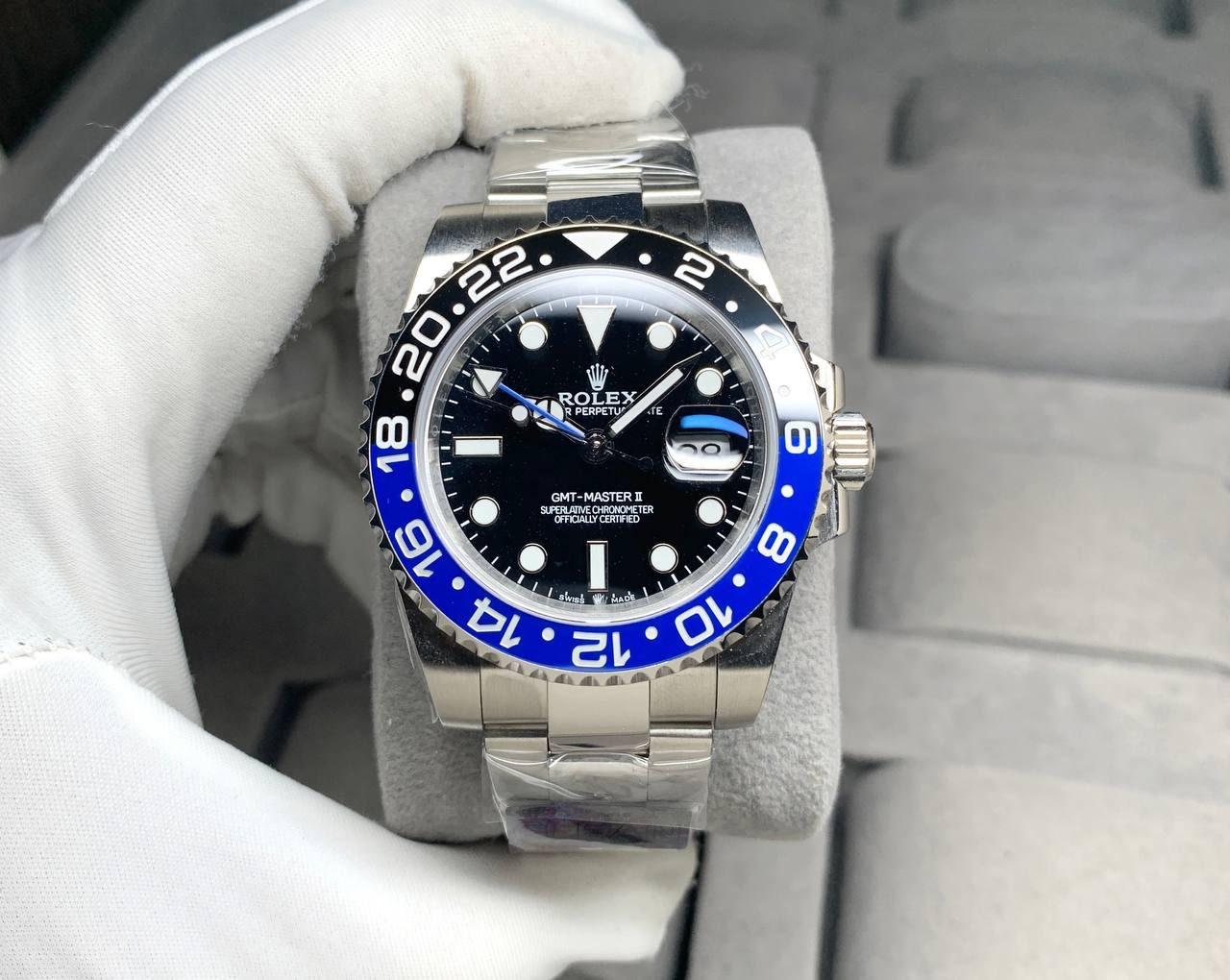 Rolex GMT BATMAN Blue / Black  Bezel Automatic 40 mm Men Watch