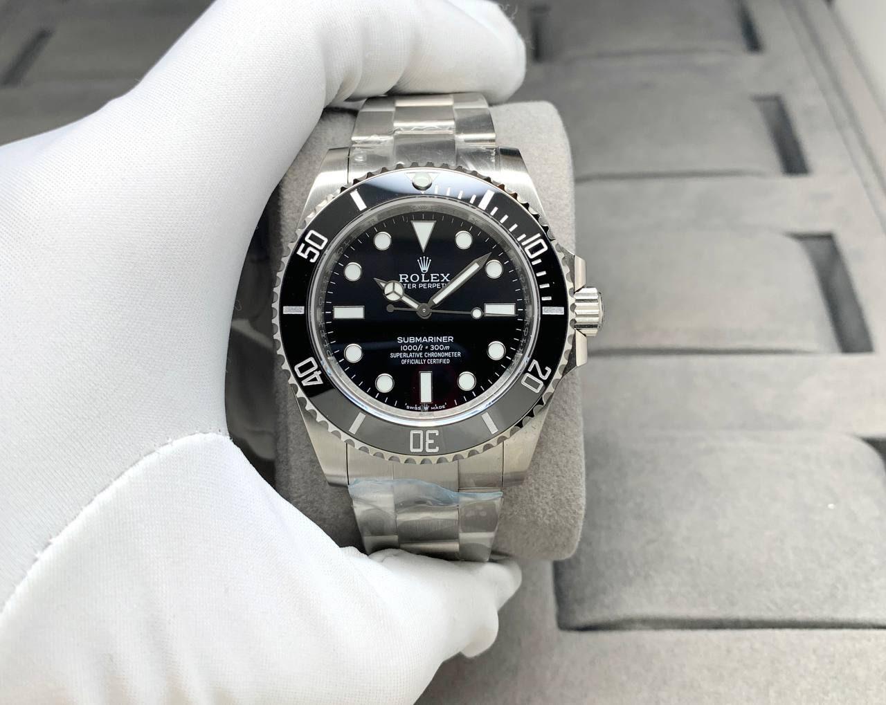 Rolex Submariner Black Dial No Date Automatic 41 mm Men Watch