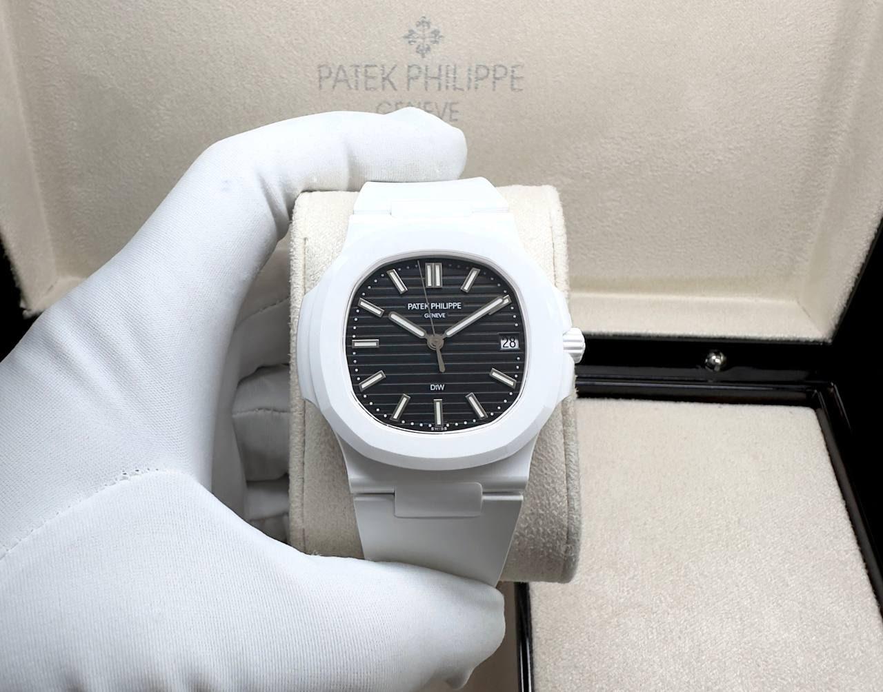 PATEK PHILIPPE NAUTILUS AET TIFFANY 5711 CERAMIC AUTOMATIC 40MM MEN WATCH