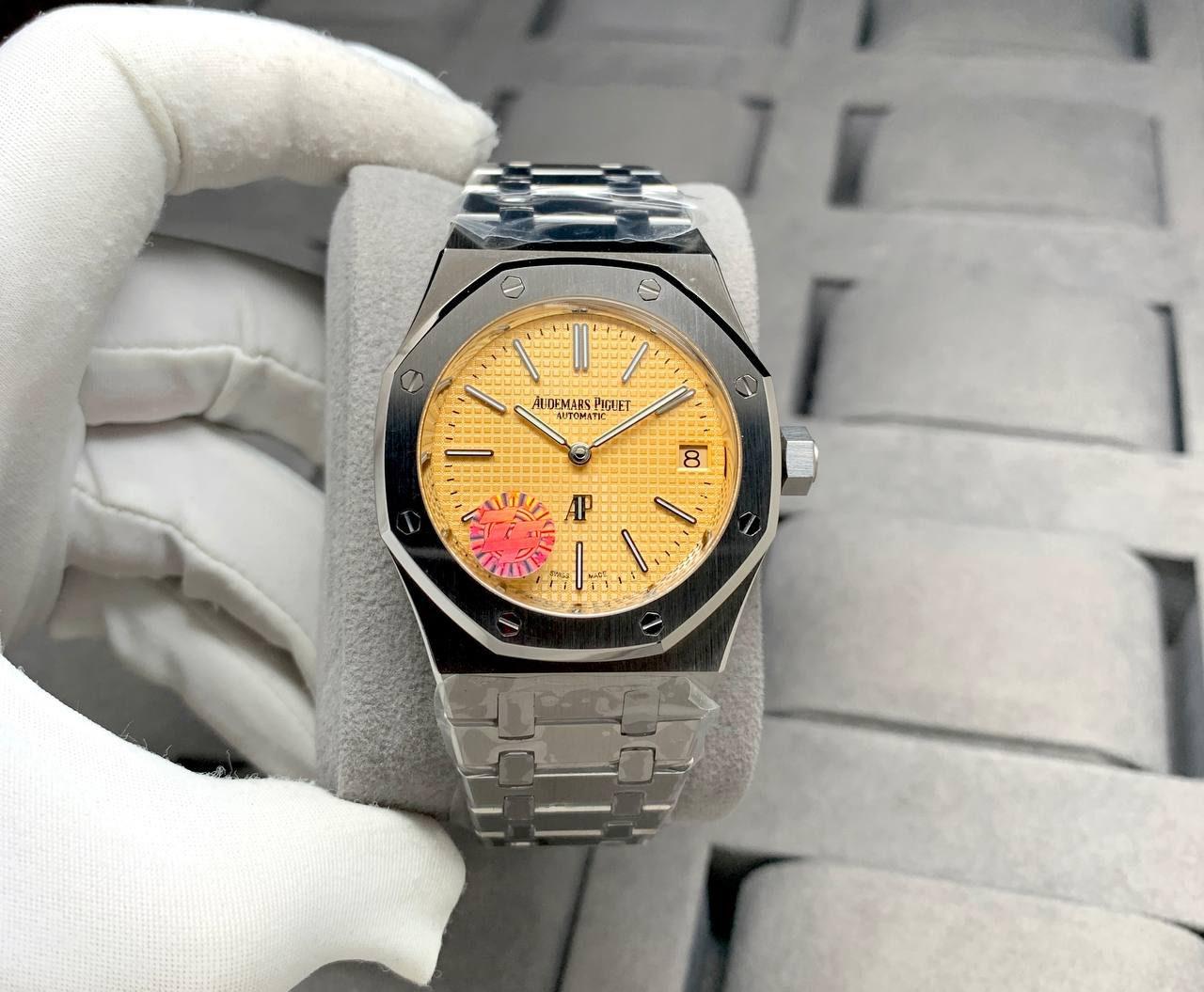 AP ROYAL OAK JUMBO SALMON DIAL 39MM AUTOMATIC MEN WATCH