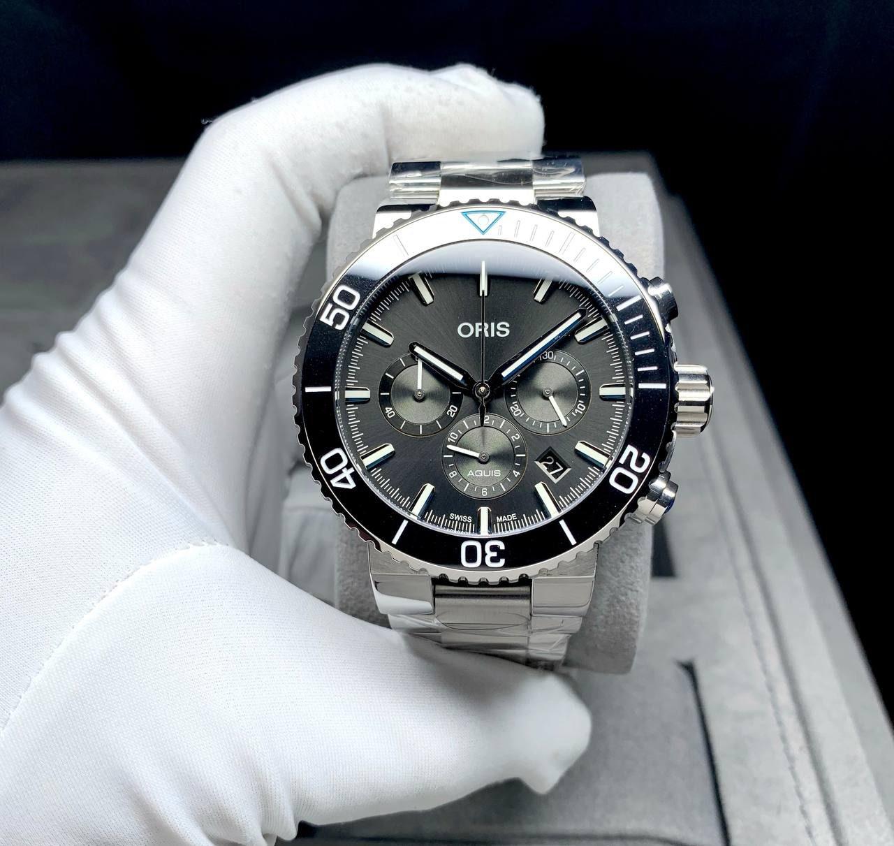 ORIS AQUIS Quartz Chronograph 45 mm Men Watch