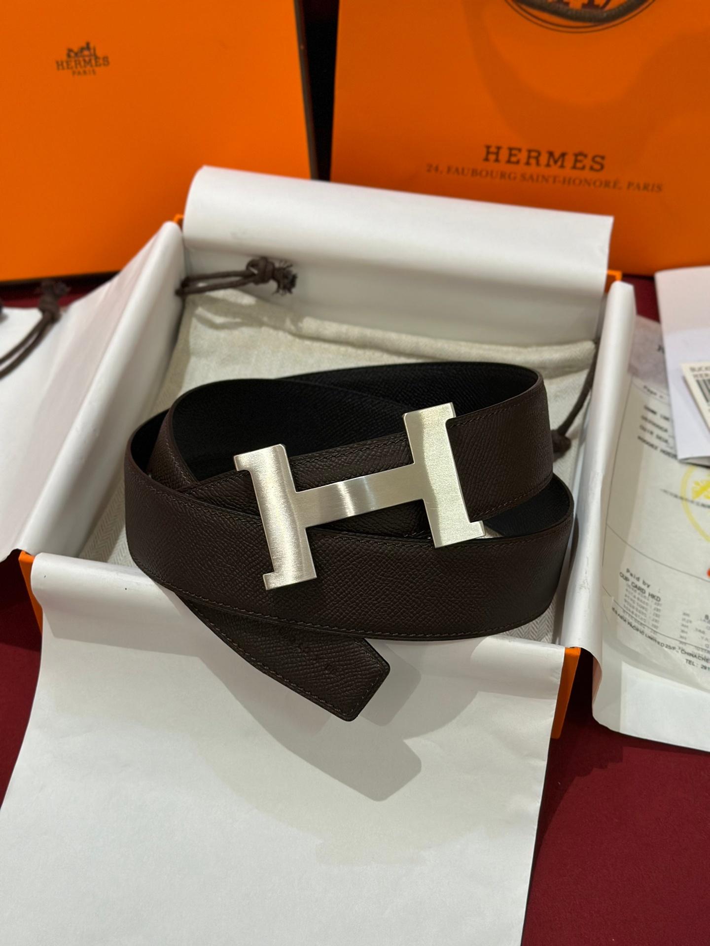 HERMES BELT 009 -BLACK -SLIVER -FORMEN /UNISEX