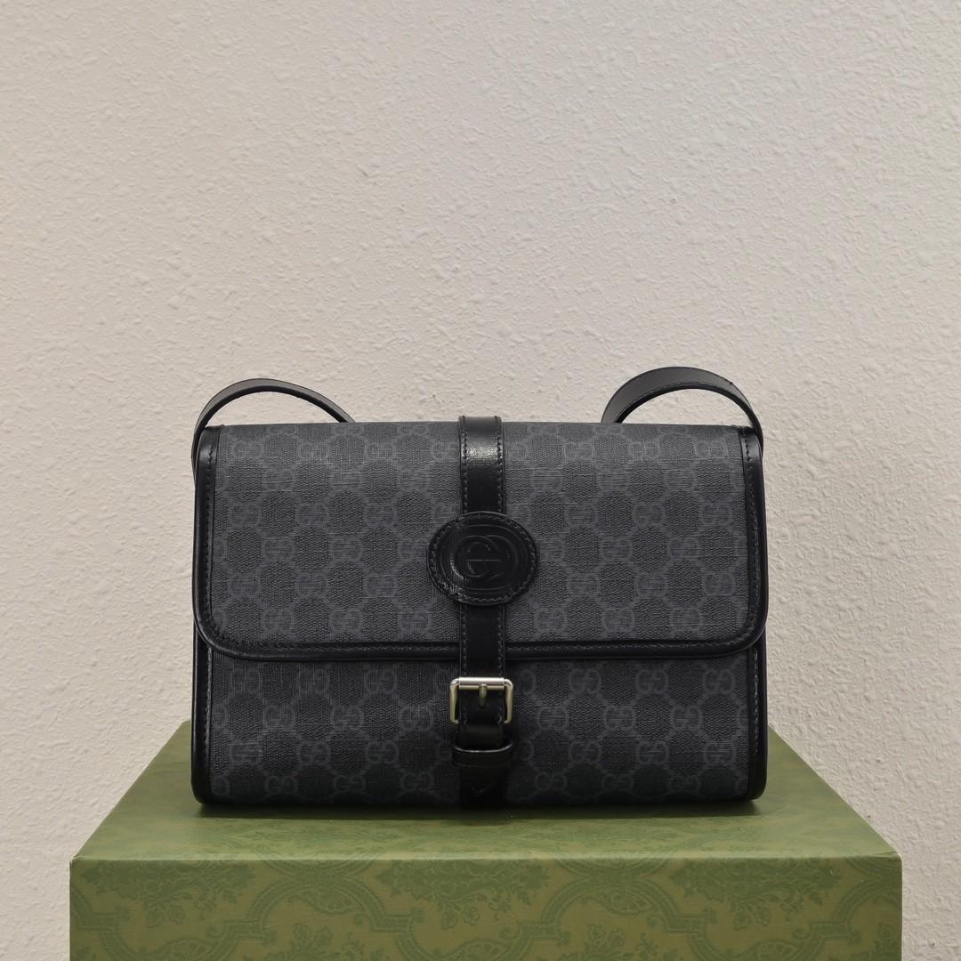 GUCCI GG RRTRO MEN'S MESSENGER BAG  002