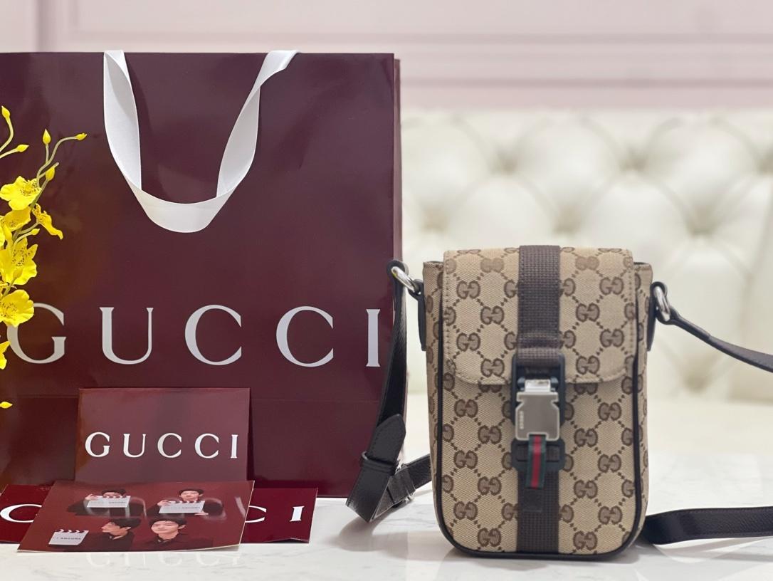 GUCCI MINI GG CROSSBODY BAG OBLIQUE