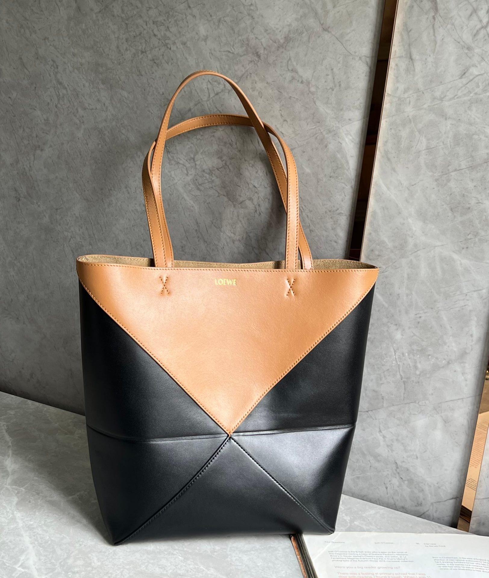 Puzzle fold black mix brown