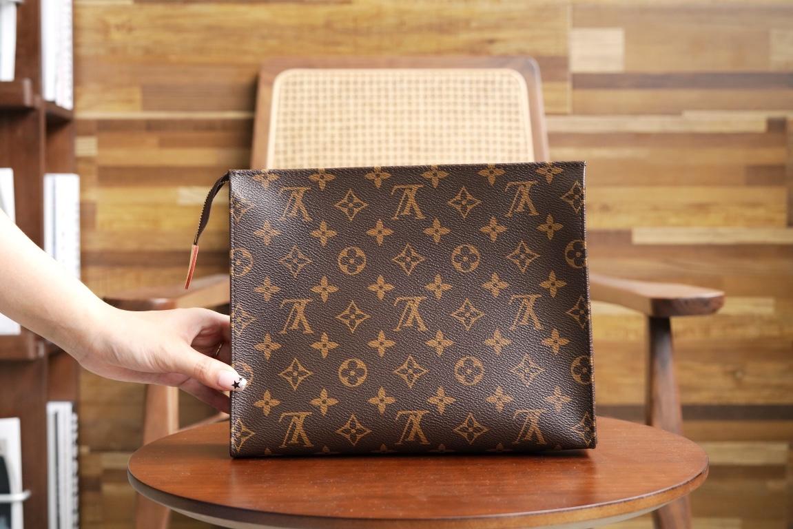 TOILETRY POUCH CLUTCH BAG MONOGRAM
