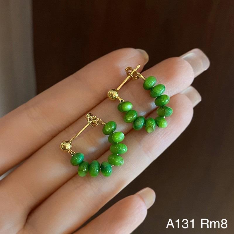 A131 新款潮流小珠子925银针耳环