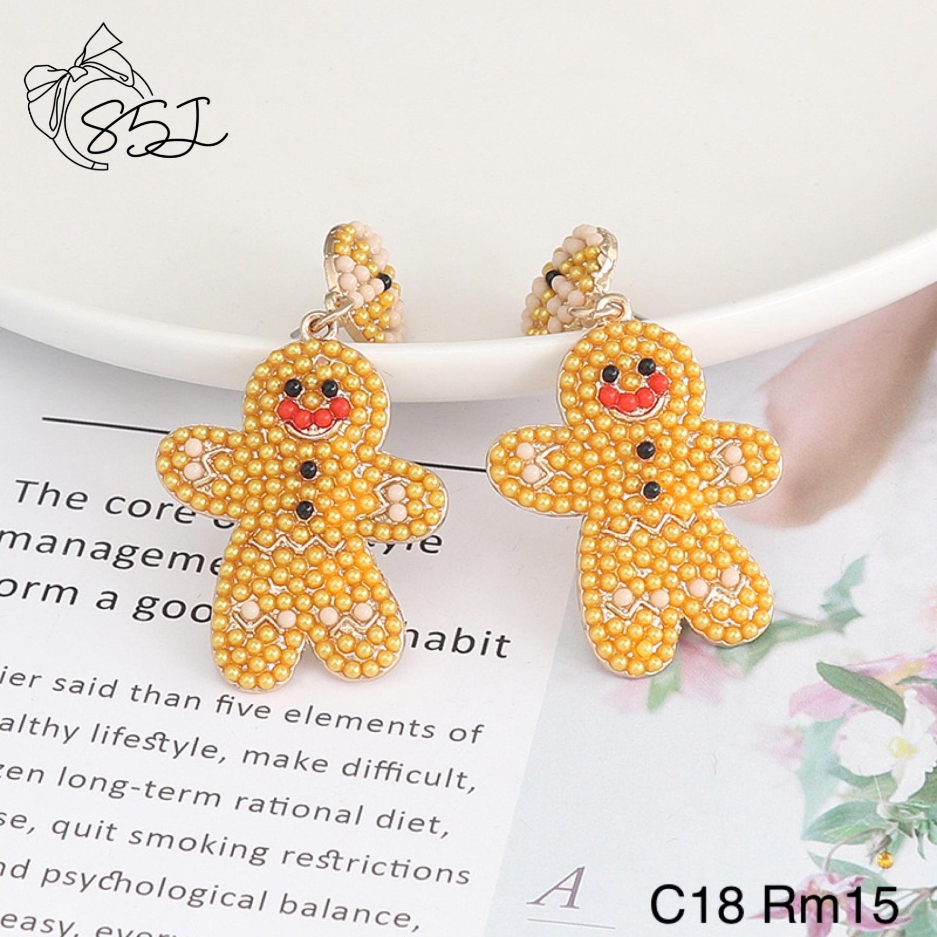 C18 Christmas Earrings圣诞耳饰