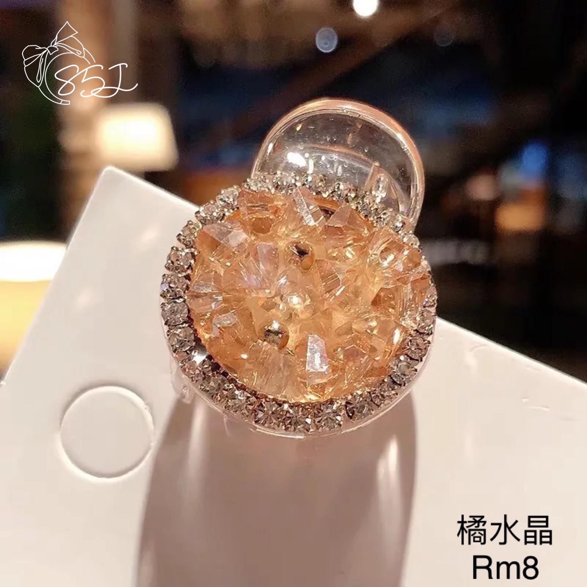 水晶精致小抓夹/刘海夹 四色供选择