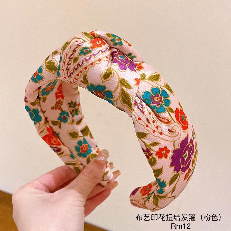棉布布艺印花发箍