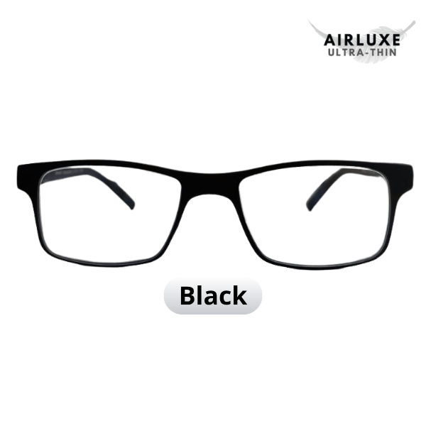 Airluxe Ultra-Thin and Light Anti Blue Portable Black Reading Glasses